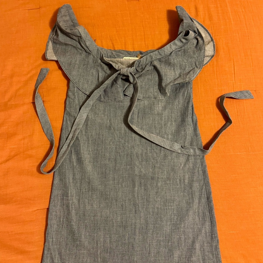 Alice + Olivia Blue Denim Top